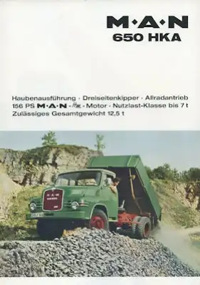 MAN 650 HKA Prospekt 1960er Jahre