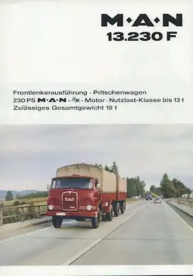 MAN 13.230 F Prospekt 1960er Jahre