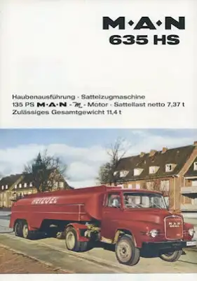 MAN 635 HS Prospekt 1960er Jahre