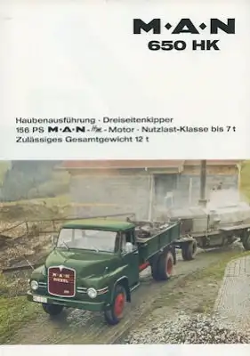 MAN 650 HK Prospekt 1960er Jahre