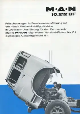 MAN 10.212 BF Prospekt 1960er Jahre