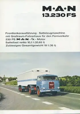 MAN 13.230 FS Prospekt 1960er Jahre