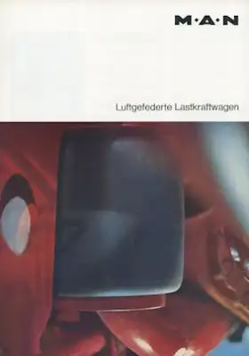 MAN Luftgefederte Lkw Prospekt 1970er Jahre