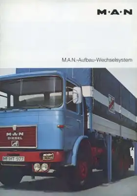 MAN Aufbau-Wechselsystem Prospekt 1970er Jahre