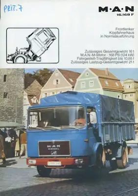 MAN 16.168 F Prospekt 1970er Jahre