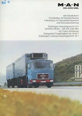 MAN 22.320 UNL Prospekt 1970er Jahre