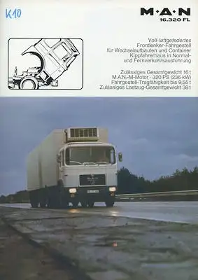 MAN 16.320 FL Prospekt 1970er Jahre