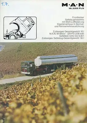 MAN 16.320 FLS Prospekt 1970er Jahre