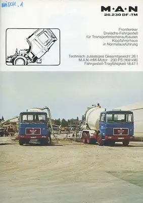 MAN 26.230 DF-TM Prospekt 1970er Jahre