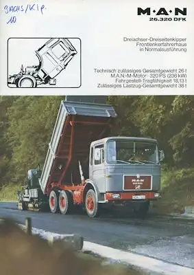 MAN 26.320 DFK Prospekt 1970er Jahre