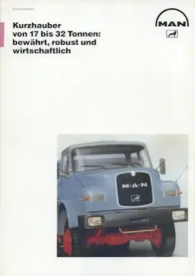 MAN Kurzhauber 17-32 Tonner Prospekt 7.1987