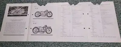 BMW R 42 und R 47 Prospekt 1927