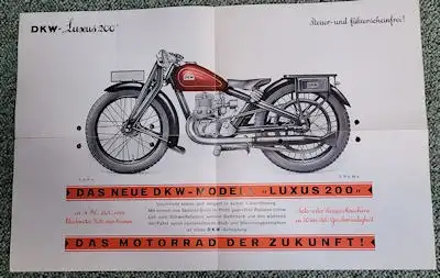 DKW Luxus 200 Prospekt 1929