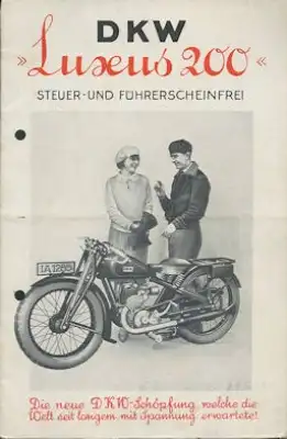 DKW Luxus 200 Prospekt 1929