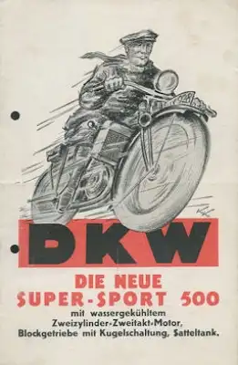 DKW Super Sport 500 Prospekt 1929