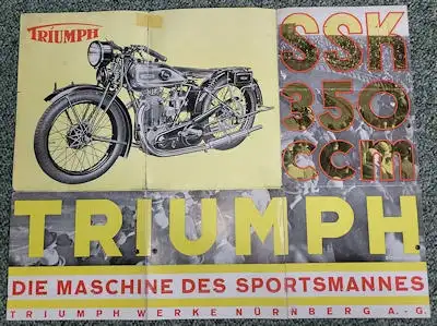 Triumph SSK 350ccm MAG OHV Prospekt 1930