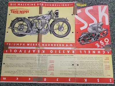 Triumph SSK 350ccm MAG OHV Prospekt 1930