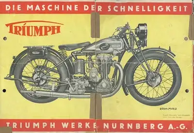 Triumph SSK 350ccm MAG OHV Prospekt 1930