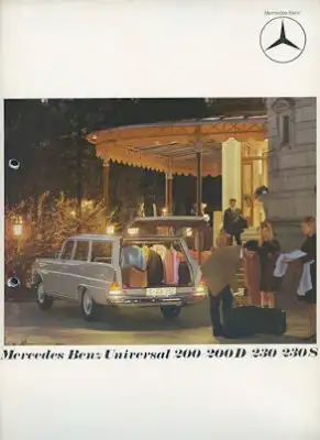 Mercedes-Benz 200 200D 230 230S Universal Prospekt  9.1967