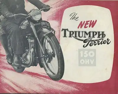 Triumph 150 ccm Terrier Prospekt 1950er Jahre