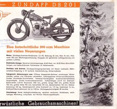 Zündapp Programm 1951