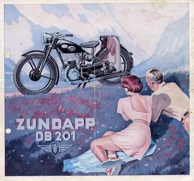 Zündapp DB 201 Prospekt ca. 1951