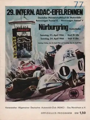 Programm Nürburgring 23.4.1966