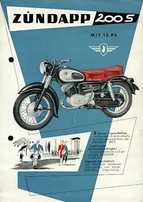 Zündapp 200 S Prospekt 1956