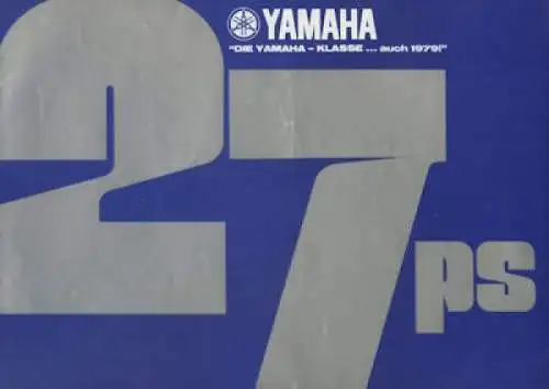 Yamaha 27-PS-Klasse Prospekt 1979