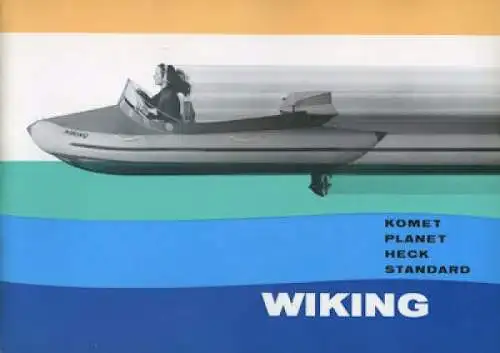 Wiking Schlauchboot Prospekt 1970er Jahre