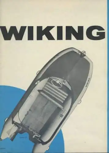 Wiking Schlauchboot Prospekt 1960er Jahre