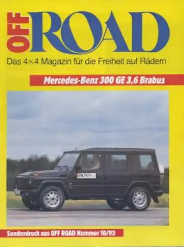 Mercedes-Benz 300 GE 3,6 Brabus Test 1992