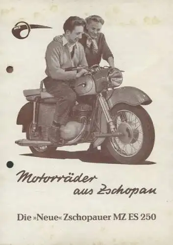 MZ ES 250 Prospekt 1956