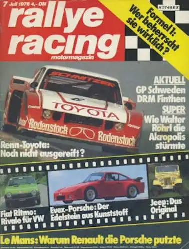 Rallye Racing 1978 Heft 7