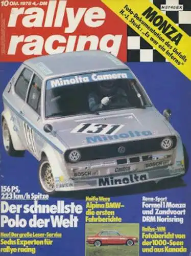 Rallye Racing 1978 Heft 10