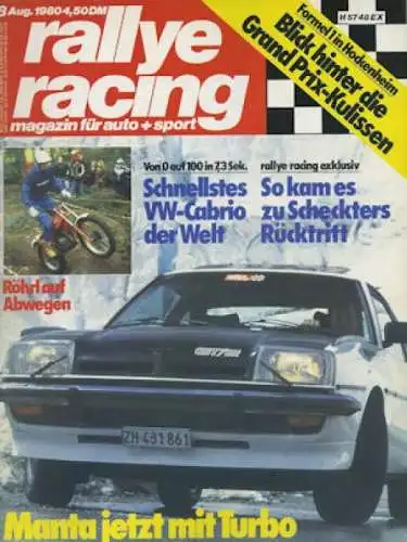 Rallye Racing 1980 Heft 8