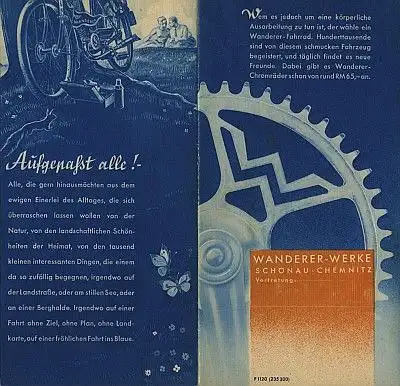 Wanderer Motor-Fahrräder Prospekt 2.1935