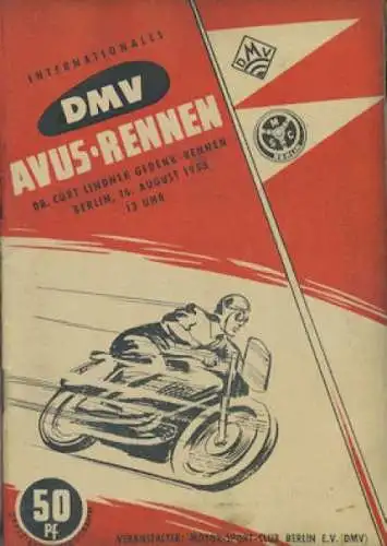 Programm AVUS 16.8.1953