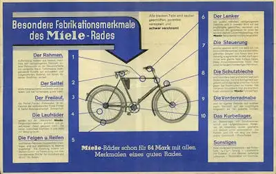 Miele Fahrrad Prospekt 2.1935