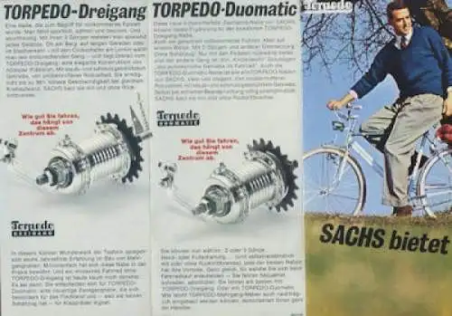 Sachs Torpedo Dreigang Prospekt ca. 1966