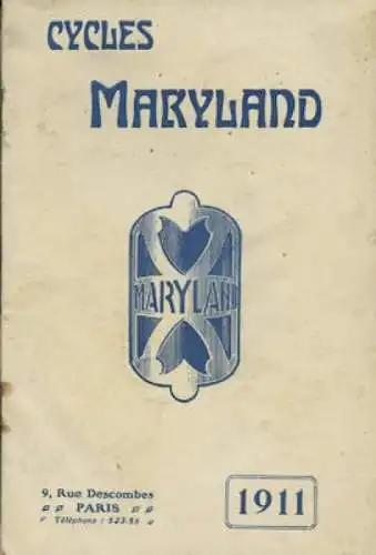 Cycles Maryland Katalog 1911