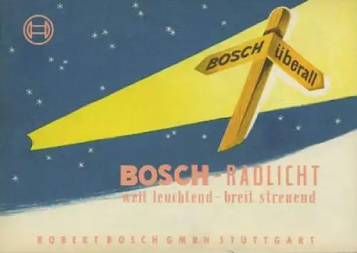 Bosch Radlicht Prospekte 1950er Jahre