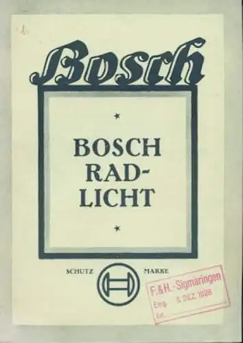 Bosch Radlicht 1.1928