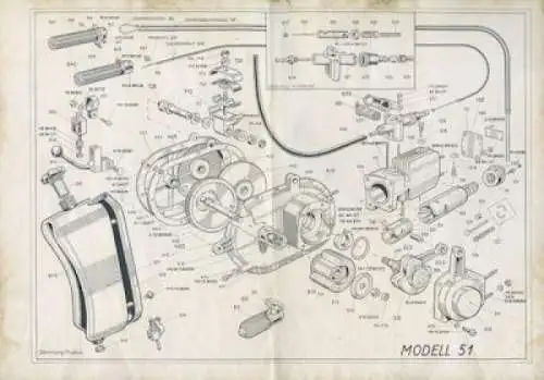 Lohmann Fahrrad-Motor Ersatzteilliste 1.1951