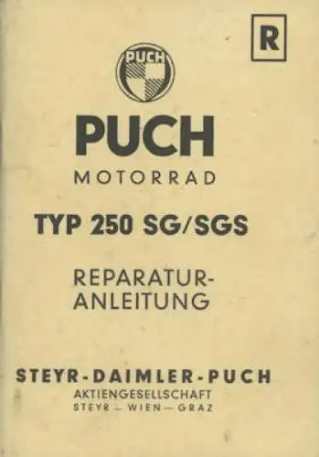 Puch 250 SG / SGS Reparaturanleitung ca. 1954 Kopie