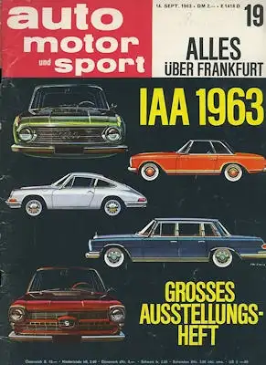 Auto, Motor & Sport 1963 Heft 19