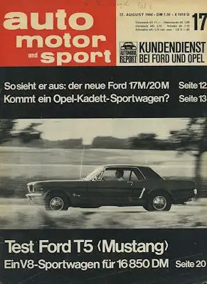 Auto, Motor & Sport 1964 Heft 17