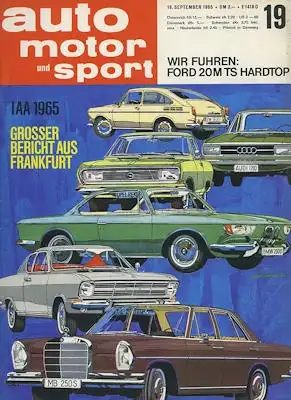 Auto, Motor & Sport 1965 Heft 19