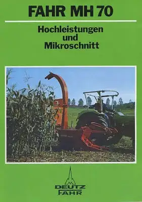 Deutz-Fahr MH 70 Prospekt 4.1976