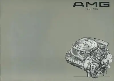 Mercedes-Benz AMG Technik Prospekt 9.1987